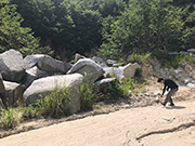 九州産地研修～天山石材様丁場上部