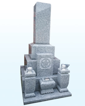 中国青細目の墓石