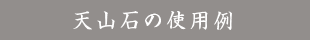 天山石の使用例